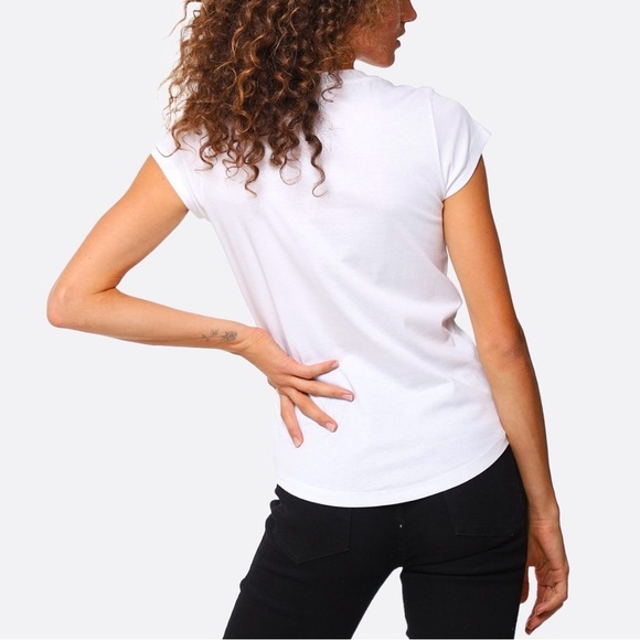 ZADIG AND VOLTAIRE Skinny L'amour Est Déclaré T-Shirt - Picture 2 of 6